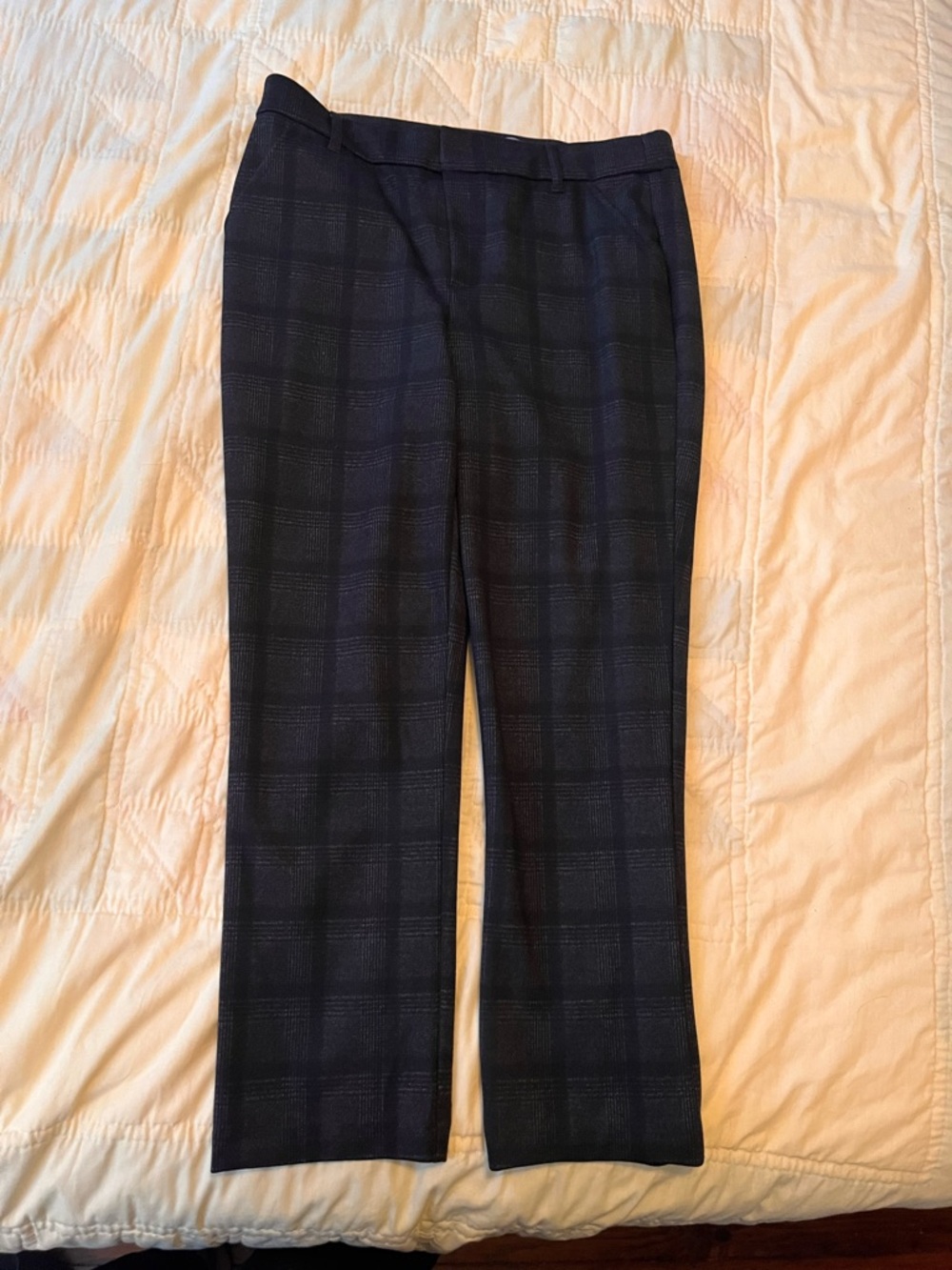 Wit & Wisdom Dark Plaid Ankle Pants